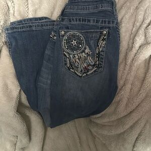Low rise grace bootcut jeans